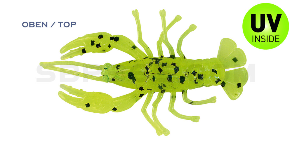 Baby Crawfish 1" (4,5cm) fluogelb-schwarzergl.