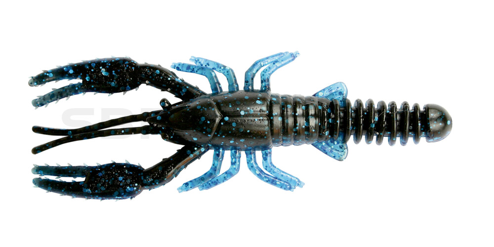 Baby Crawfish 3" (ca. 7 cm) Black Blue/Electric Blue