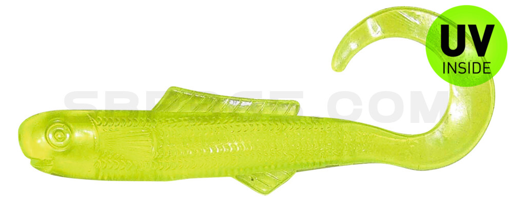 Banjo Curl Tail 3" (ca. 8 cm) Chartreuse