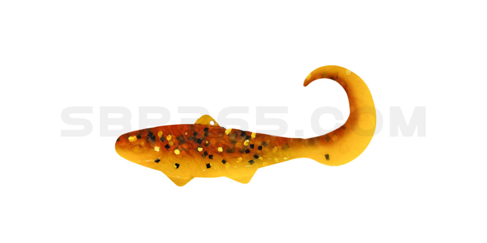 Banjo Twister 1" (ca. 3,5 cm) gelb / motoroil Glitter