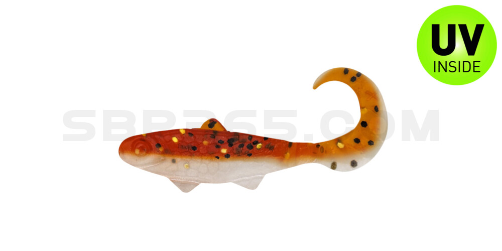 Banjo Twister 1" (ca. 3,5 cm) goldperl / motoroil Glitter
