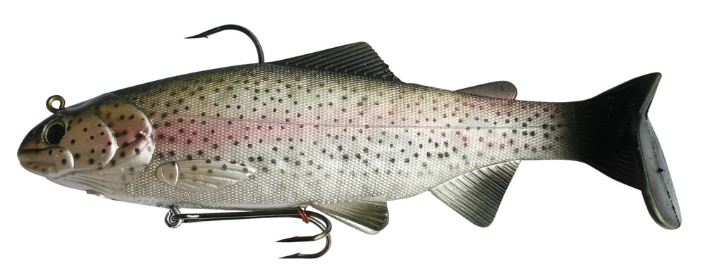 Bass Harasser 6" (ca. 15cm) Rainbow Trout im Hartschalenblister