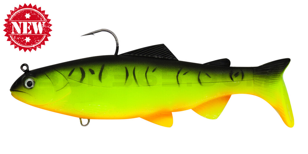 Bass Hunter's Amerikaner 8" (ca. 20cm) Medium Fall Firetiger
