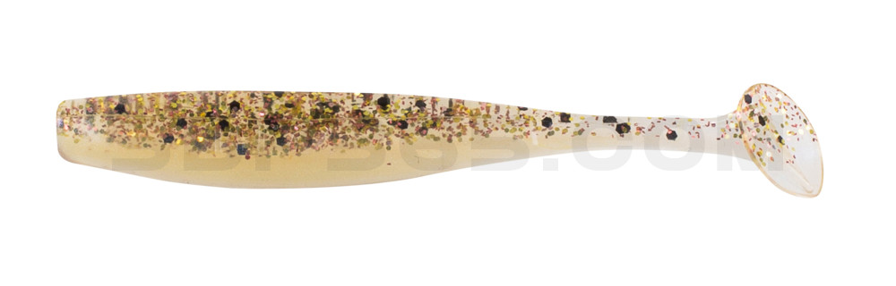 Bass Shad 2,5" (ca. 7 cm) blauperl / klar kupfer, schwarz Glitter