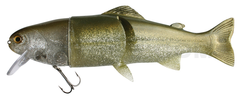 Castaic Real Bait - 6" (ca. 15cm) floater im Hartschalenblister Glitter Hasu
