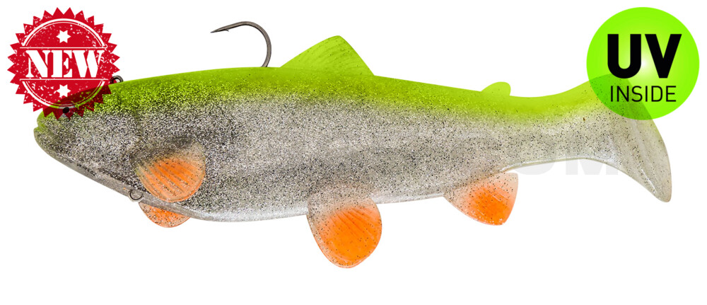Castaic Swim Bait Trout 2.0 - 10" (25cm) Fast sinking Ghost Fire Shiner
