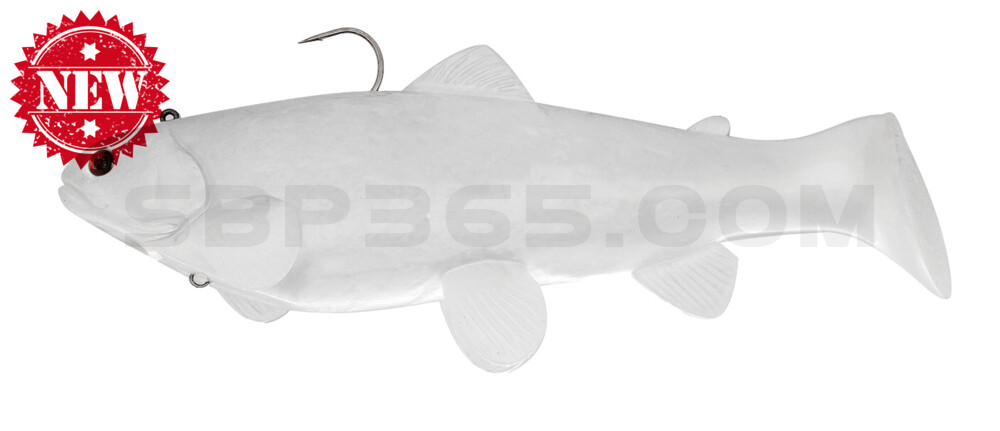 Castaic Swim Bait Trout 2.0 - 10" (25cm) Fast sinking Snowman (reinweiss)