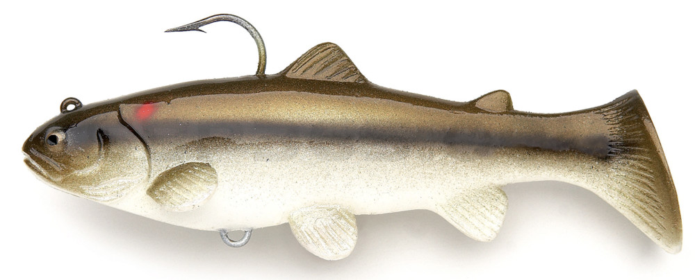 Castaic-Swim-Bait-Trout- 4" (ca. 10cm) sinking im Hartschalenblister Red Tail Chub