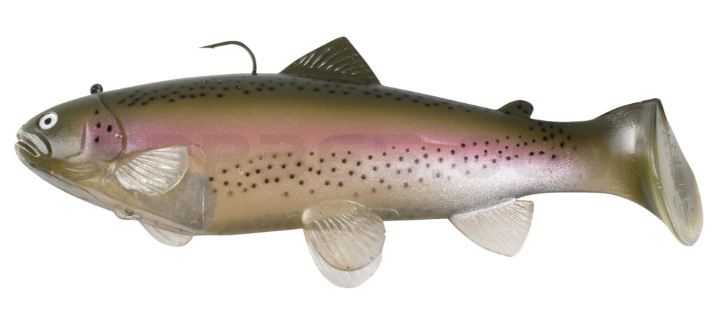 Castaic-Swim-Bait-Trout- 8" (20cm) sinking im Hartschalenblister Ghost Rainbow Trout