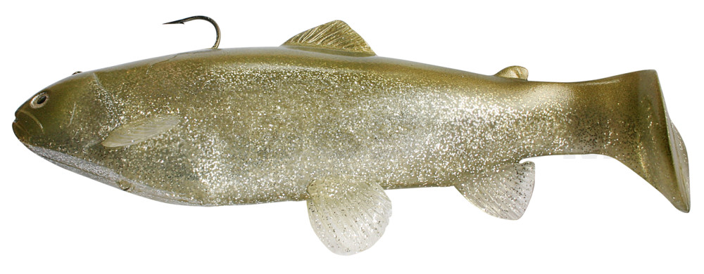 Castaic-Swim-Bait-Trout- 8" (20cm) sinking im Hartschalenblister Glitter Hasu