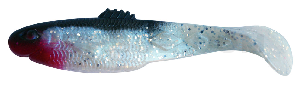 Diamond-Shad 2,5" (ca. 7,0 cm) blauperl-Glitter / schwarz