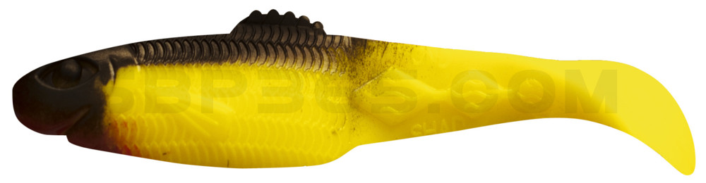 Diamond-Shad 2,5" (ca. 7,0 cm) gelb / schwarz