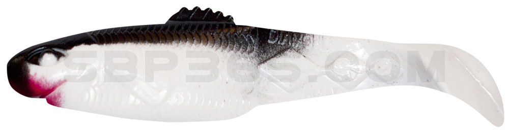 Diamond-Shad 2,5" (ca. 7,0 cm) reinweiss / schwarz