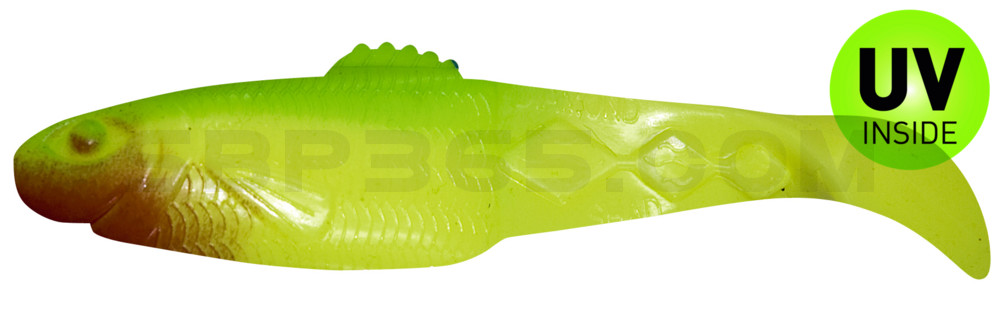 Diamond Shad 3,5" (ca. 10,0 cm) fluogelb / grün