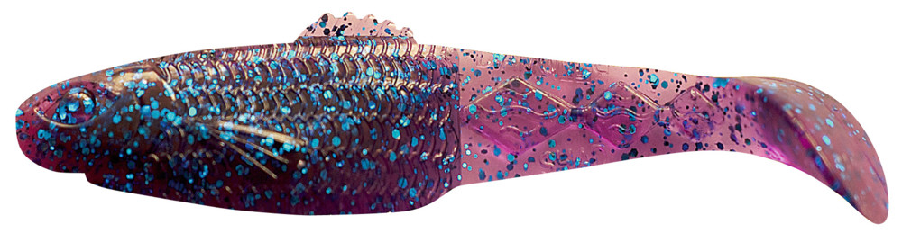 Diamond Shad 3,5" (ca. 10,0 cm) violett-transparent-Glitter