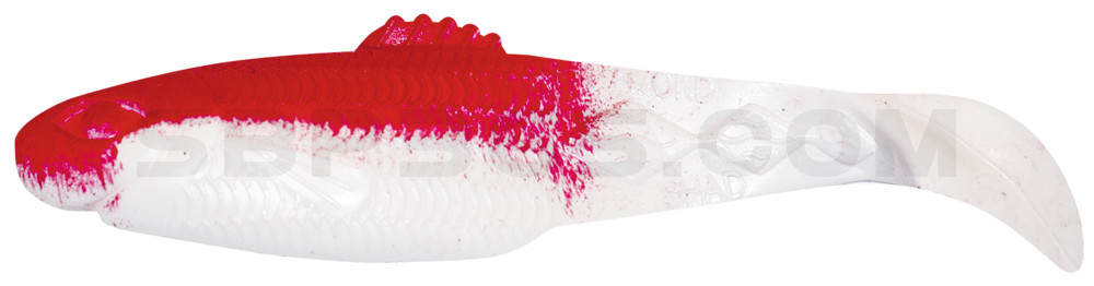 Diamond Shad 5" (ca. 13,5 cm) reinweiss / rot