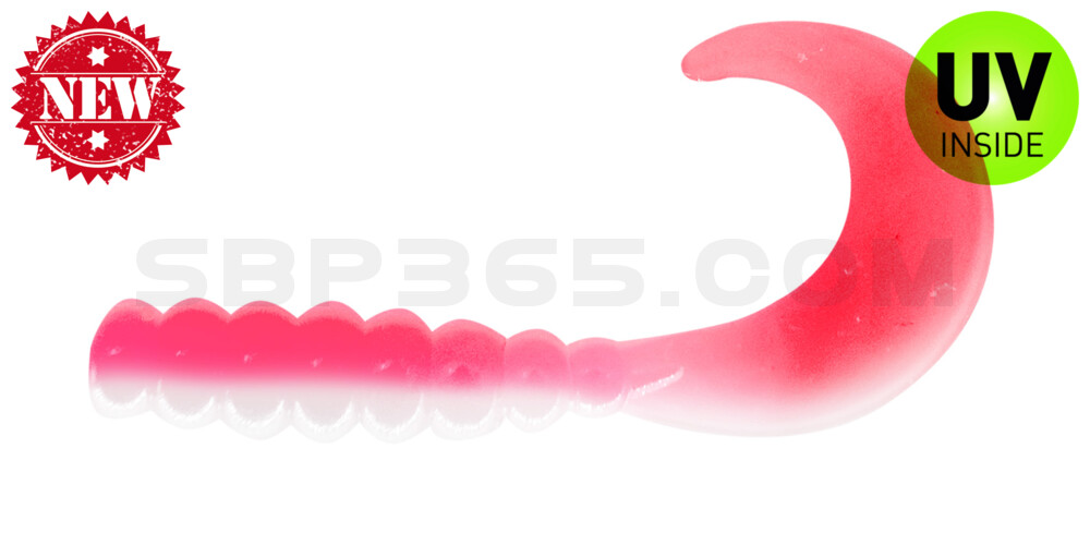 Fat Grub 2" (ca. 5 cm) Pink/White