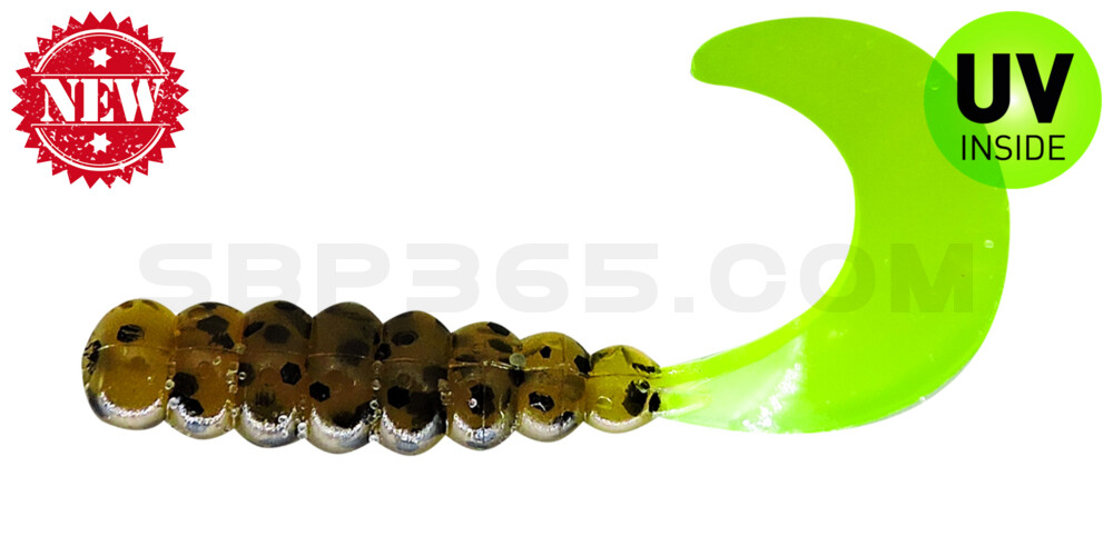 Fat Grub 2" (ca. 5 cm) Pumpkin/Chartreuse