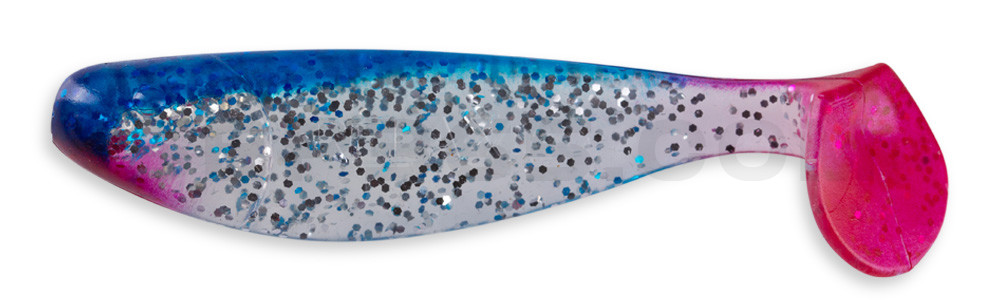 Jankes 6" (ca. 16,0 cm) klar silber-Glitter / blau