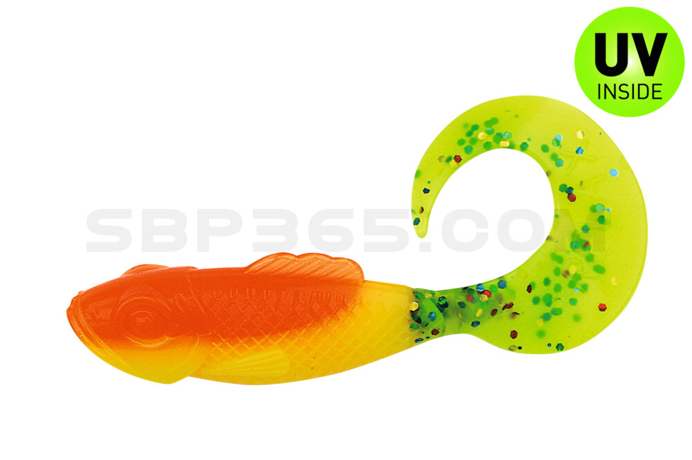 KILLER-GRUB 07cm fluogelb-orange
