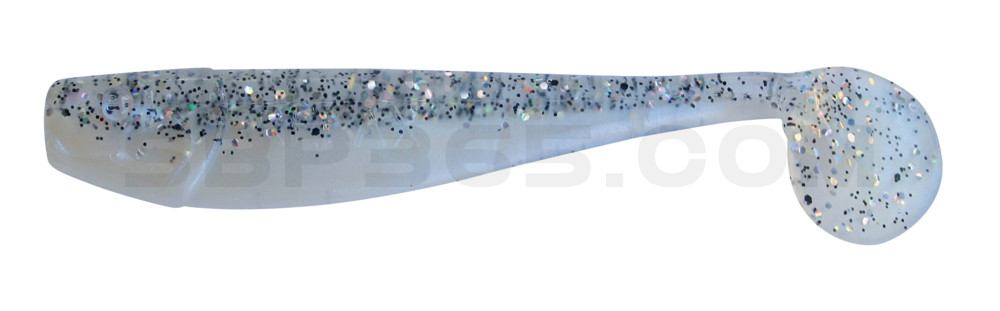 King-Shad 3" (ca. 8,0 cm) blauperl / klar salt´n pepper Glitter