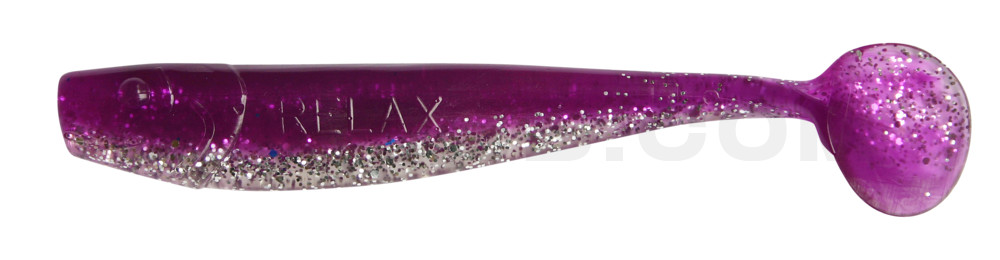 King-Shad 3" (ca. 8,0 cm) klar silber Glitter / purpur Glitter
