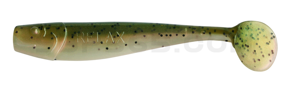 King-Shad 3" (ca. 8,0 cm) perl / dunkelgrün Glitter (Rainbow)