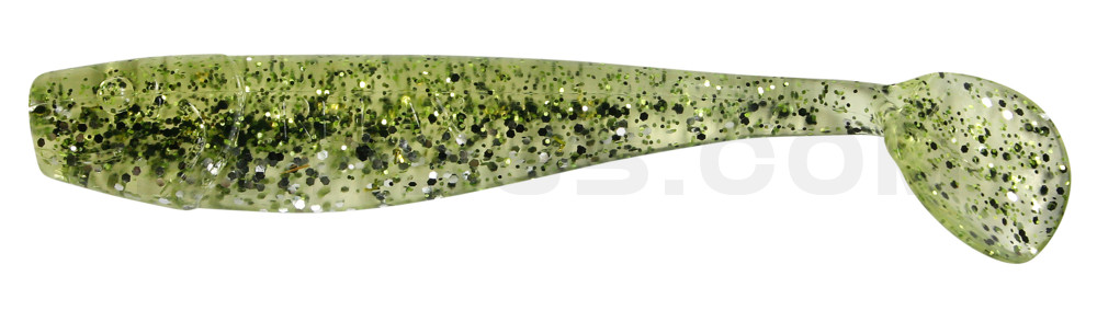 King-Shad 5" (ca. 14,0cm) klar silber Glitter / chartreuse Glitter