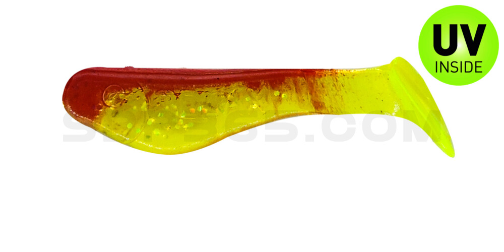 Kopyto-Classic 1" (ca. 3,5 cm) grün(chartreuse)-Glitter / rot