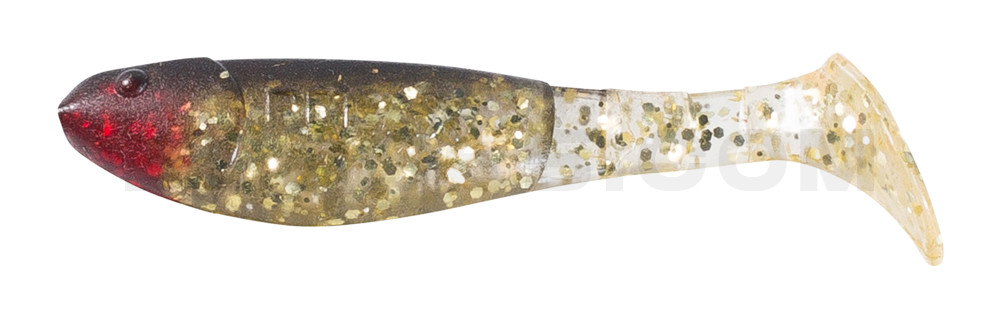 Kopyto-Classic 2,5" (ca.7,0 cm) klar gold-Glitter / schwarz