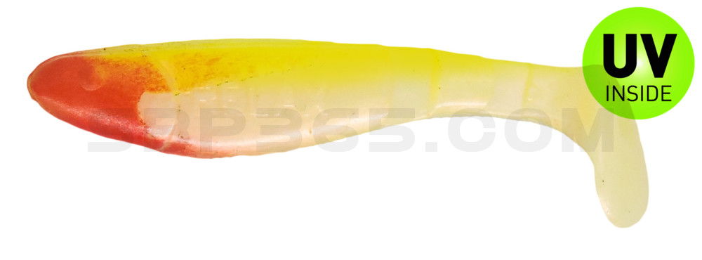 Kopyto-Classic 2,5" (ca.7,0 cm) perl / fluogelb
