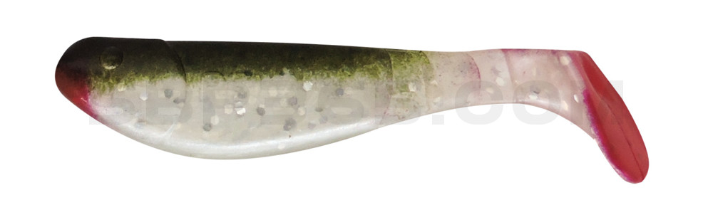 Kopyto-Classic 2,5" (ca.7,0 cm) perlweiss-Glitter / boddengrün