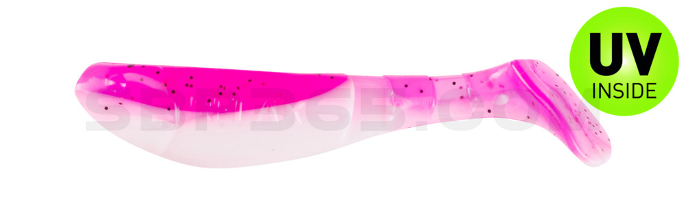 Kopyto-Classic 2,5" (ca.7,0 cm) reinweiss / hot pink Glitter