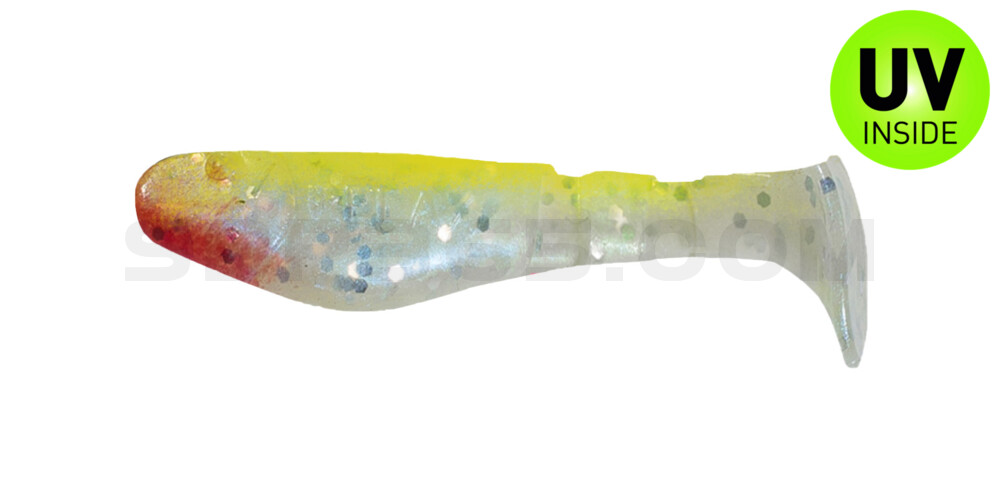 Kopyto-Classic 2" (ca. 5,0 cm) blauperl-Glitter / fluogelb