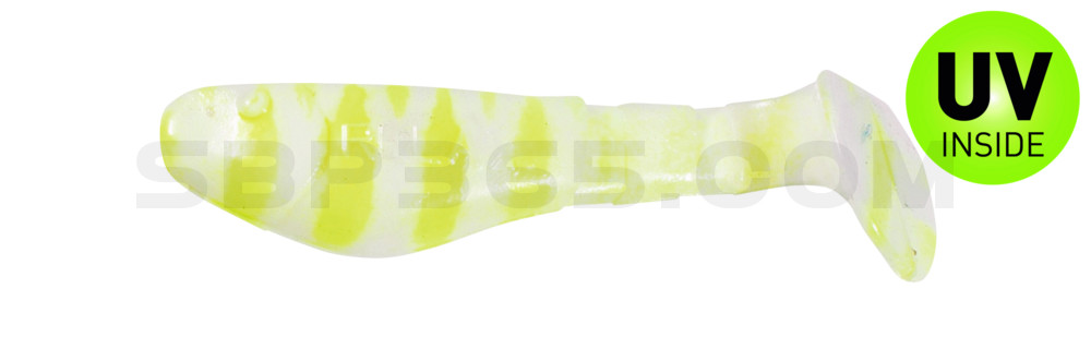 Kopyto-Classic 2" (ca. 5,0 cm) reinweiss / fluogelb gestreift