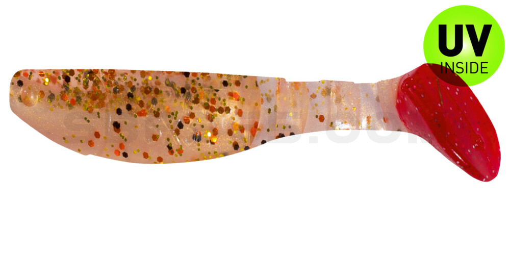 Kopyto-Classic 3" (ca. 8,0 cm) goldperl / Desert-Sand / red tail