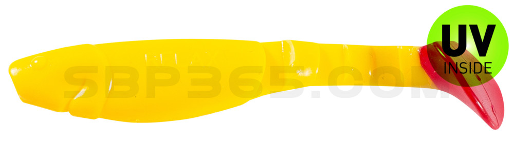 Kopyto-Classic 4" (ca. 11,0 cm) gelb / red tail