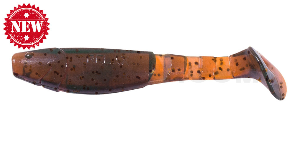Kopyto-Classic 4" (ca. 11,0 cm) klar bernstein schwarzer Glitter