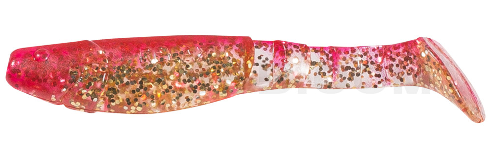 Kopyto-Classic 4" (ca. 11,0 cm) klar gold-Glitter / rot