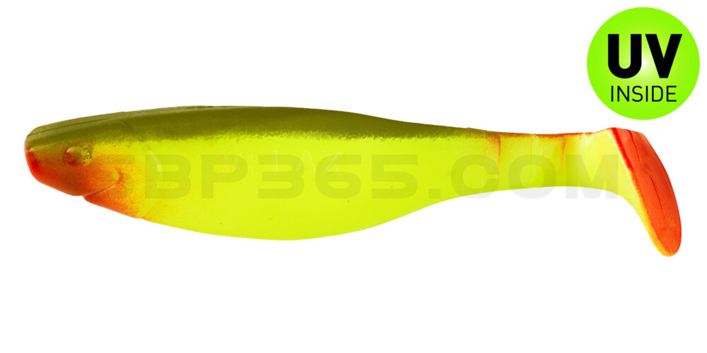 Kopyto-River 4" (ca. 11,0 cm) fluogelb / boddengrün