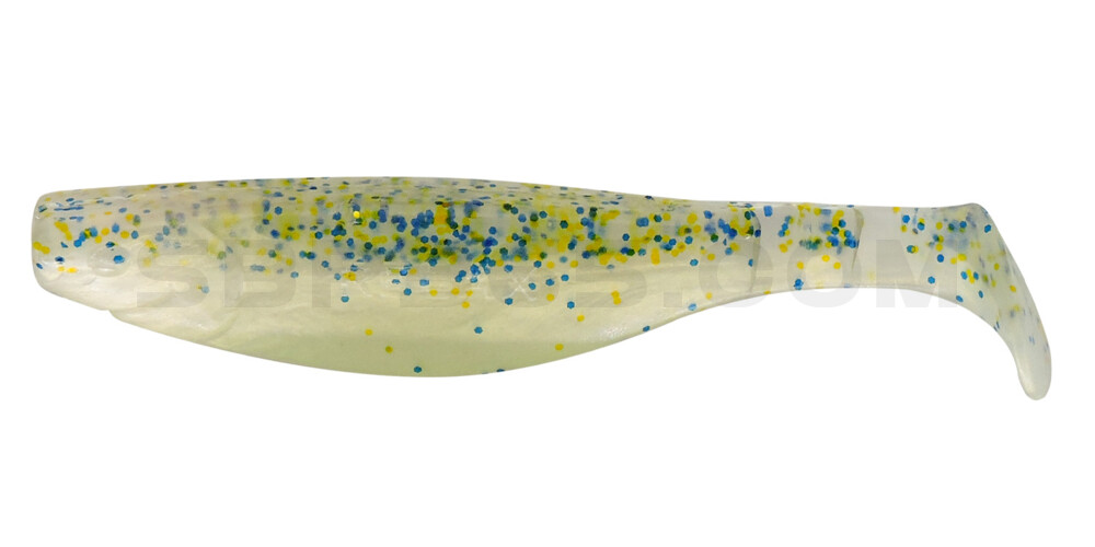 Kopyto-River 4" (ca. 11,0 cm) goldperl / klar blau Glitter