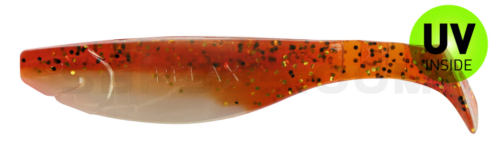Kopyto-River 4" (ca. 11,0 cm) goldperl / motoroil Glitter
