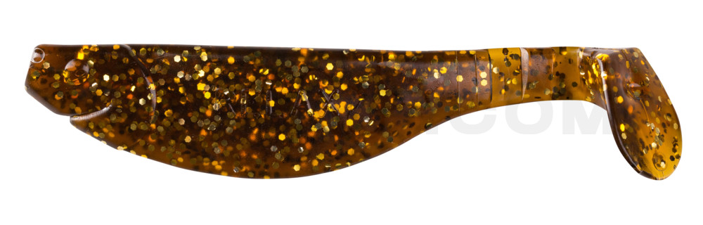 Kopyto-River 4" (ca. 11,0 cm) klar bernstein-Glitter