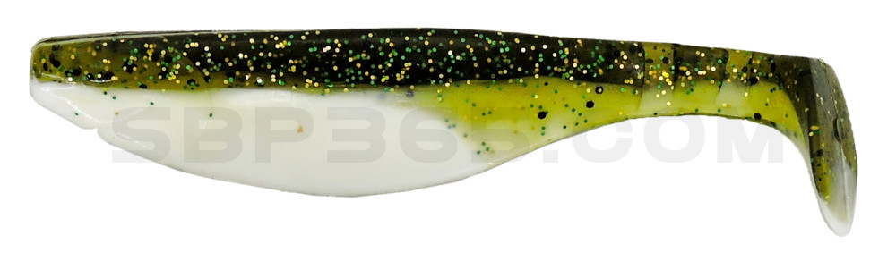 Kopyto-River 4" (ca. 11,0 cm) reinweiss / olive-tree-Glitter