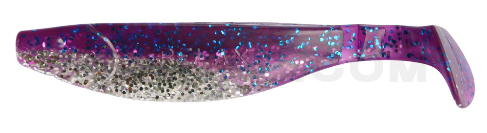 Kopyto-River 5" (ca. 13,0 cm) klar silber Glitter / violett-electric blue Glitter