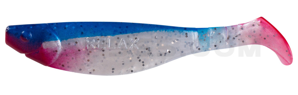 Kopyto-River 5" (ca. 13,0 cm) perlweiss-Glitter / blau
