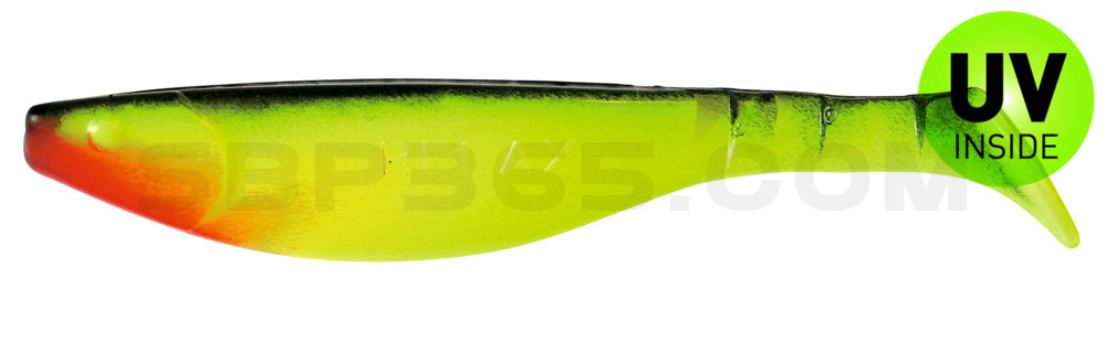 Kopyto-River 6" (ca. 16,0 cm) fluogelb / schwarz