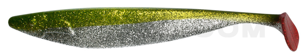 Megalodon 12" (ca. 30,0 cm) klar silber-Glitter / grün