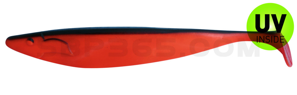 Megalodon 15" (ca. 40,0 cm) feuerrot / schwarz