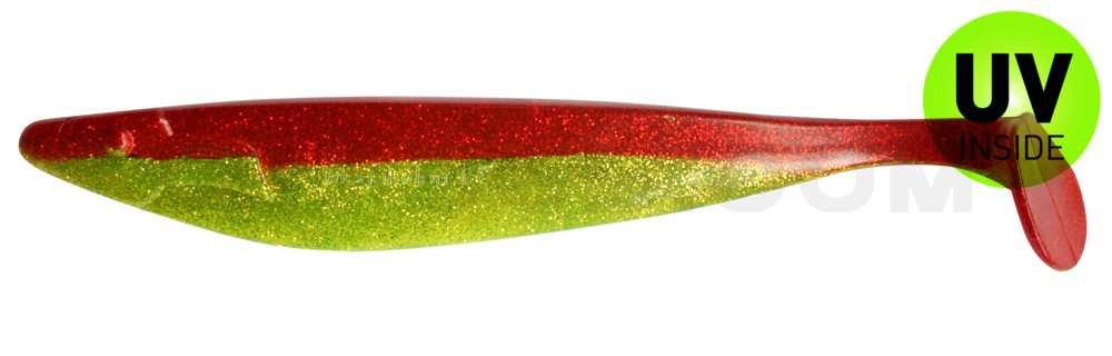 Megalodon 15" (ca. 40,0 cm) grün(chartreuse)-Glitter / rot